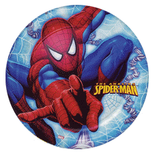 Spiderman Dessert Plates