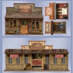 Decor Backdrop Prop Wild West Town