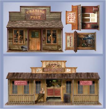 Decor Backdrop Prop Wild West Town