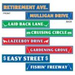 Happy Retirement Signs Cutout 4ct