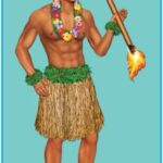 Cutout Luau Male Dancer