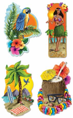 Cutouts Luau 4ct