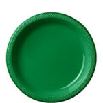 Tableware Green Plastic Plates 20ct