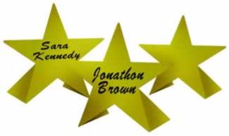 Star Place Cards 8ct