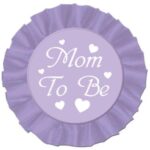 A Button Mom To Be Satin