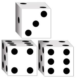 Casino Dice Favor Box 3 ct