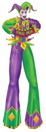Decor Mardi Gras Figure 6ft