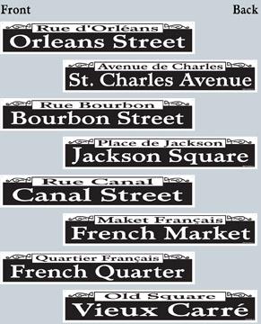 Decor Street Signs 4ct