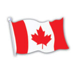 Canada flag Cutout 18"