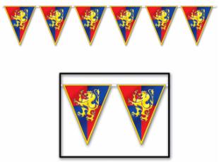 12 Ft Medieval Pennant Banner