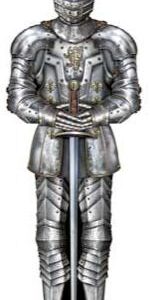 A Cutout Suit Of Armor 6ft