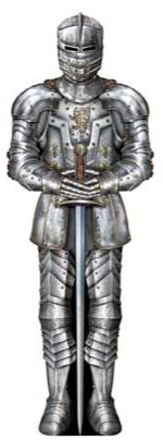 A Cutout Suit Of Armor 6ft