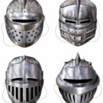 4 Medieval Paper Masks