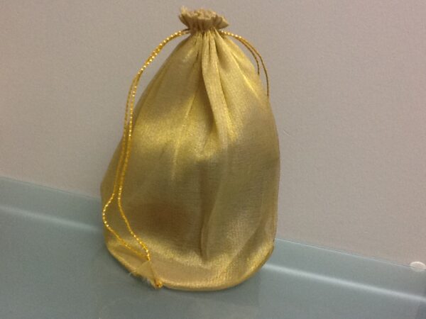 Favor Bag Gold With Round Bottom