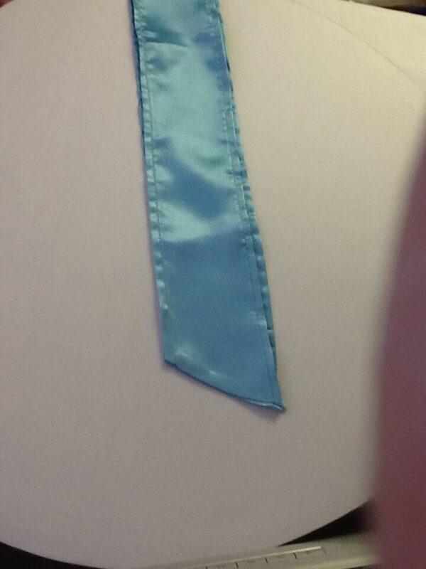 Sash Blue Turquise Satin