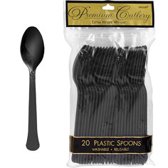 Tableware Black Spoons 24ct