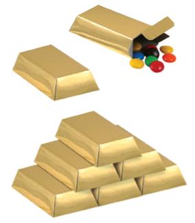 Favor Boxes Gold 12ct
