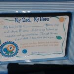 Gift Dad My Hero Certificate Frame