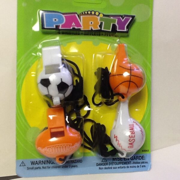 All Sports Lootbag Whistles 4ct
