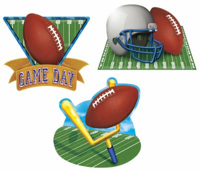 Football Cutouts 3ct