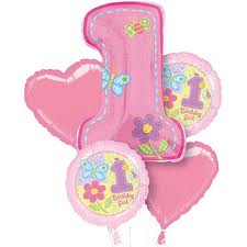 1st Birthday Hug & Stitches Balloon Bouquet
