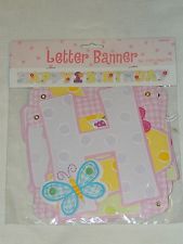 1st Birthday Hug & Stitches Letter Banner