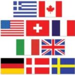 A International Mini Flag Cutouts 10ct