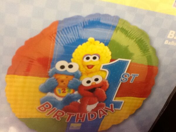 Birthday 1st Birthday Balloon Sesame street