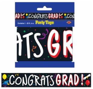 Congrats Grad Party Tape