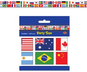 A International Flags Party tape