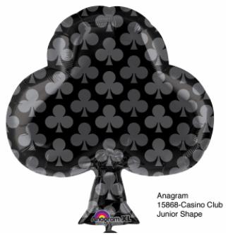 Balloon Casino Black Club 18in