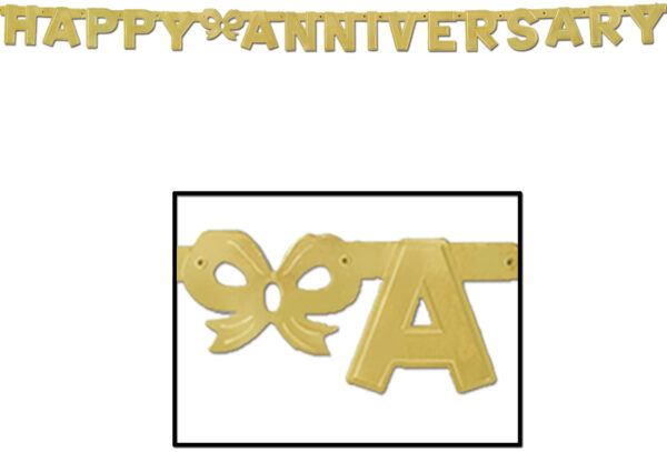 Annivesary Banner Gold