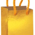 Favor Bags Gold Mini 4ct