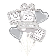 Balloon Bouquet 25 Anniversary