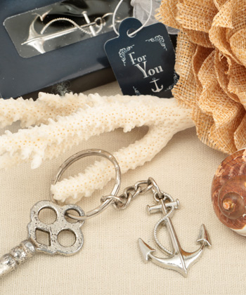Favor Keychain Nautical Anchor