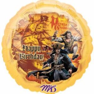 Balloon Pirate Happy Bday 18in