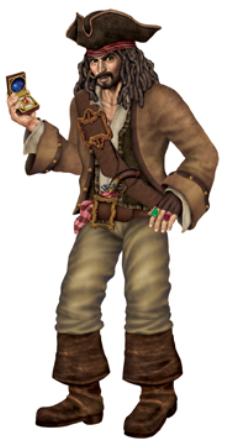 Pirate Captain Cutout 6Feet