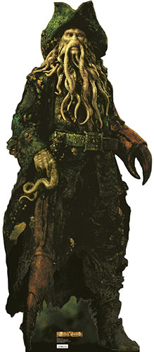 Lifesize Standup Cutout Davey Jones