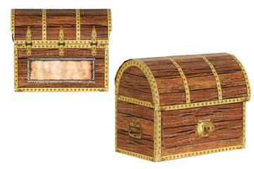 Pirate treasure treat boxes 4ct