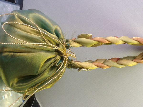Flower Basket Tissue Green