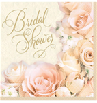 Tableware Bridal Shower Dazzling Rosegold Napkins