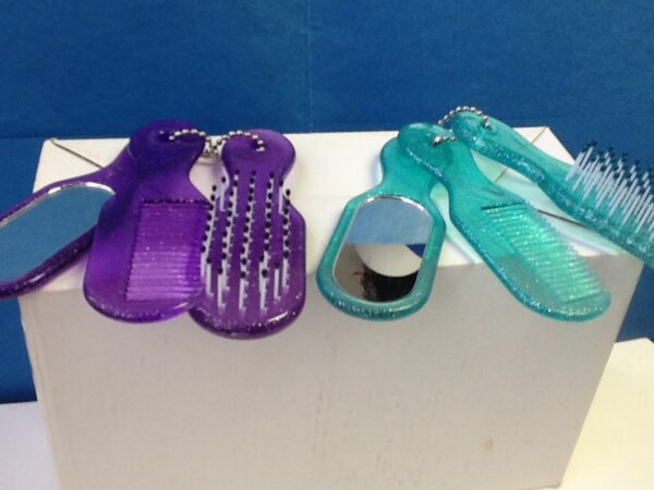 Favor Mini Hairbrush and Mirror set