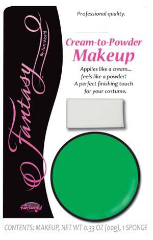 Green Cream to Powder Face Paint