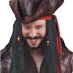 Pirate Carribean Hat with Dreadlocks