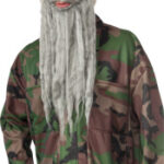 Beard And Wig Set Grey