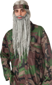 Beard And Wig Set Grey