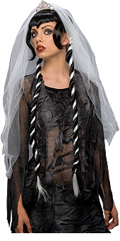 Gothic Bride Wig with veil