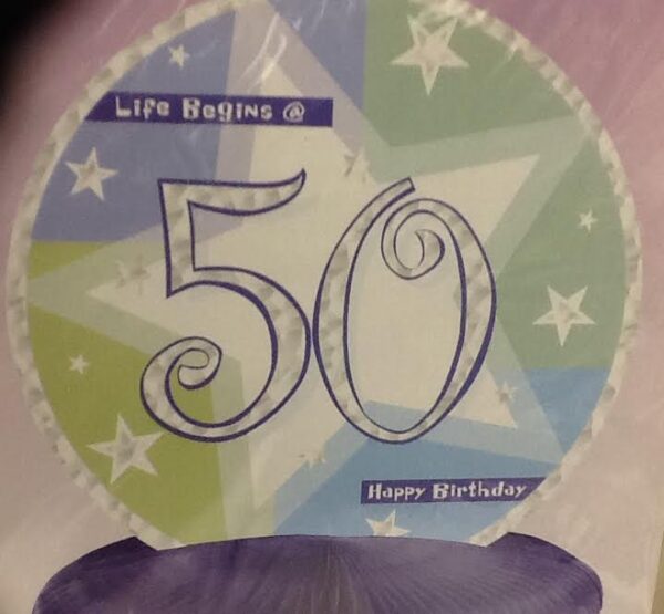 Birthday Shimmer 50 Centerpiece