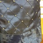 Christmas Tree Skirt Blue Silk