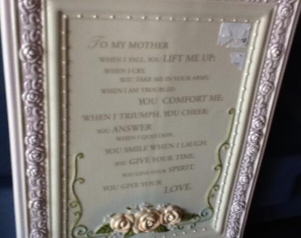 Gift Ceramic Plaque “To My Mother”